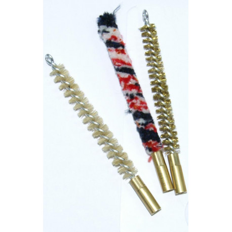 KIT 3 GRATAS RIFLES (LANA, CRIN, CEPILLO LATÓN) C.22mm-MOD.127/1