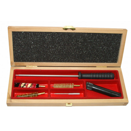 KIT LIMPIEZA RIFLE BAQUETAS ALUMINIO 3 PIEZAS Y TORNILLO C.9mm-MOD.084/4A