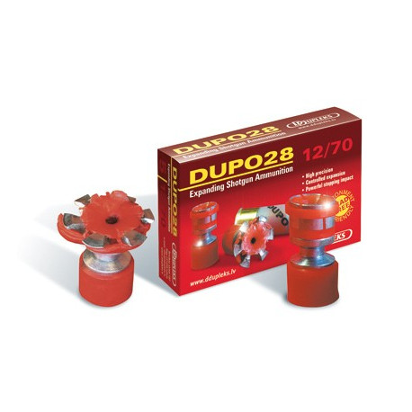 DUPO28-MUNICIÓN EXPANSIVA ACERO C.12/70-28g-D.Exp.30mm